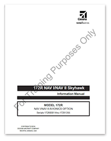 172R NAV I/NAV II Skyhawk NAV I/NAV II Avionics Option<br /><span class="libraryItemSubTitle2">Serials 17280001 thru 17281356</span>