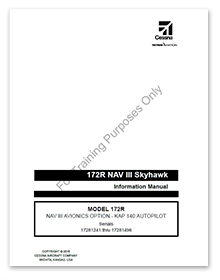 172R NAV III Skyhawk Avionics Option<br /><span class="libraryItemSubTitle2">Serials 17281241 thru 17281496</span>