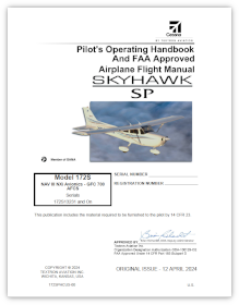 172S NAVIII Skyhawk SP NAV III NXi Avionics Option-GFC 700 AFCS<br /><span class="libraryItemSubTitle2">Serials 172S13231 and on</span>